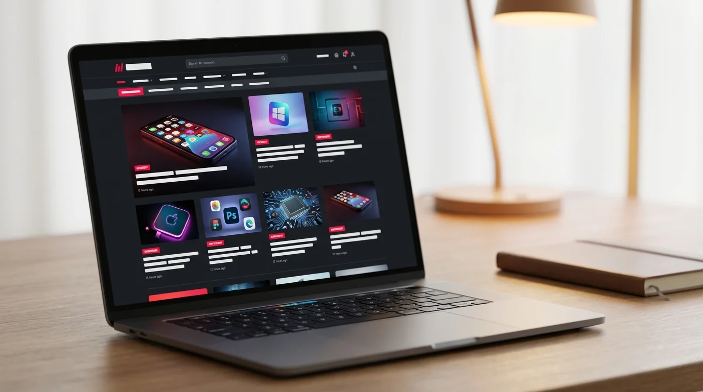 Interface du site Clubic présentant les dernières actualités high-tech et logiciels
