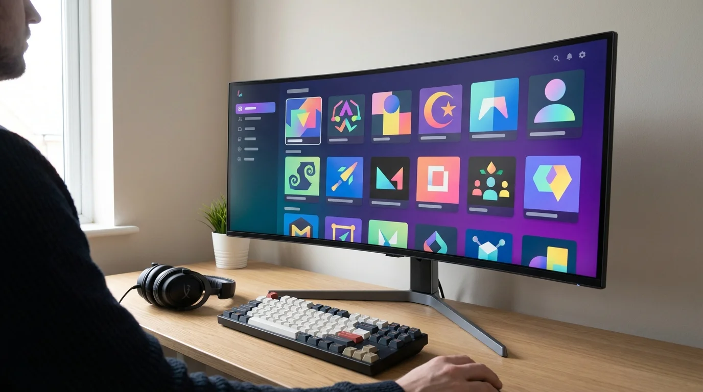 Vue d'ensemble d'une bibliothèque de mods Curse Forge bien organisée avec profils multiples