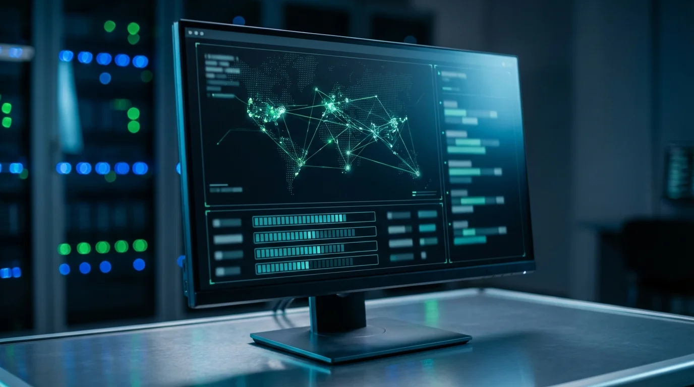 Interface utilisateur Advanced IP Scanner montrant une analyse réseau en cours