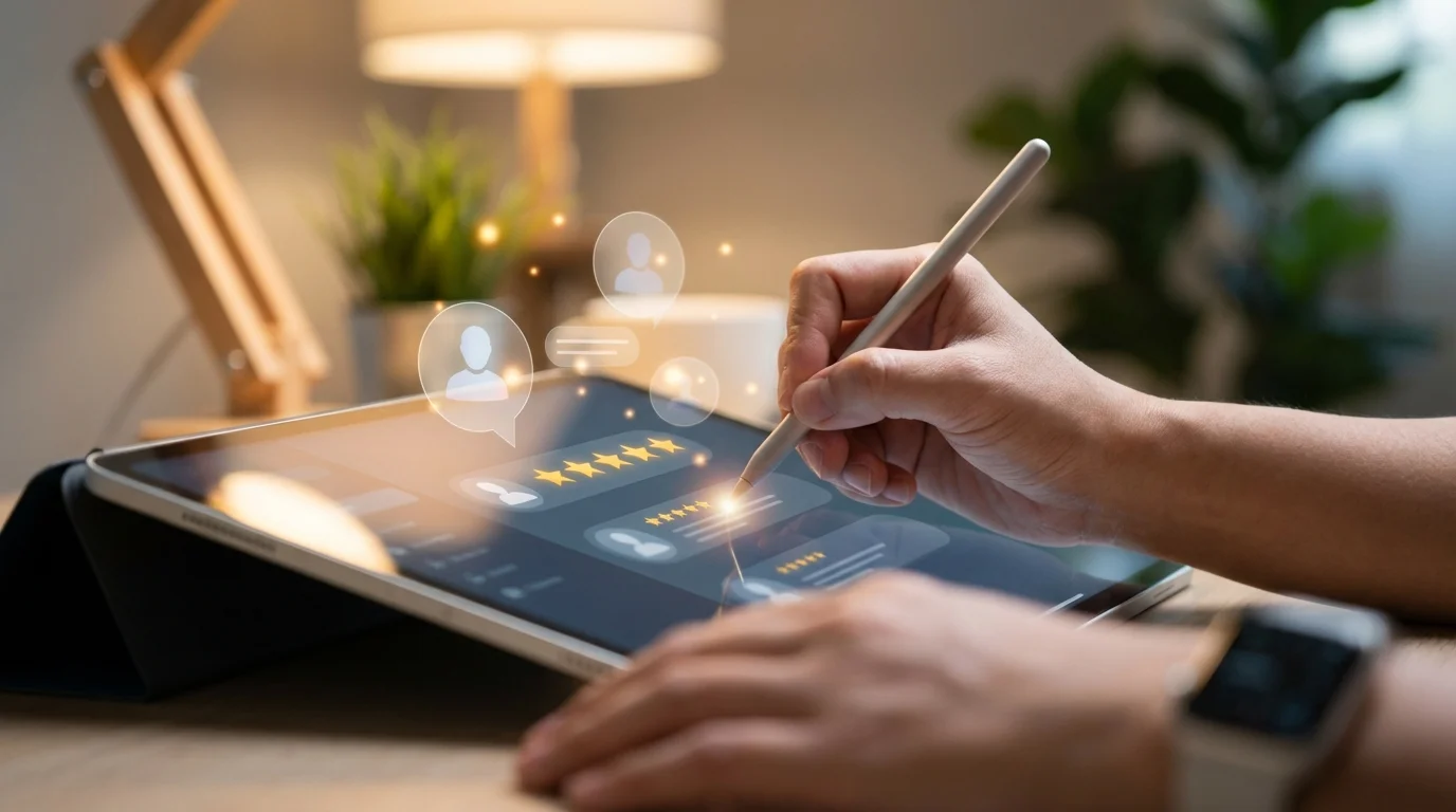 Interface de la communauté Digitec montrant des avis clients et des discussions d'experts