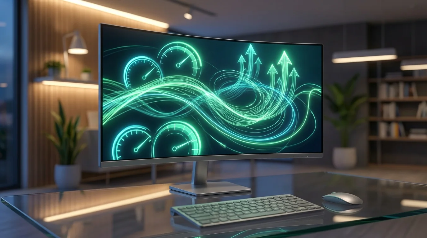 Graphique illustrant l'amélioration des performances système après l'utilisation de CCleaner gratuit