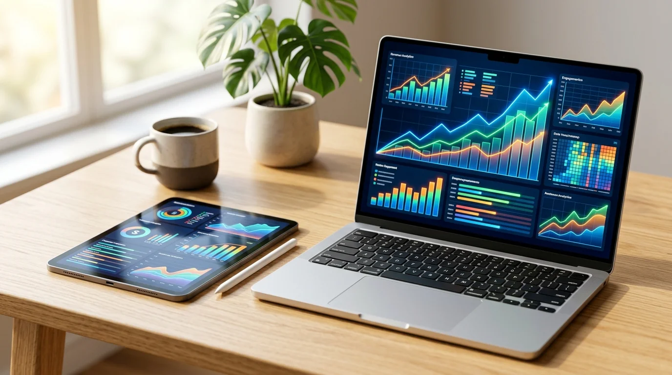 Interface d'analyse des statistiques et des revenus générés après une diffusion