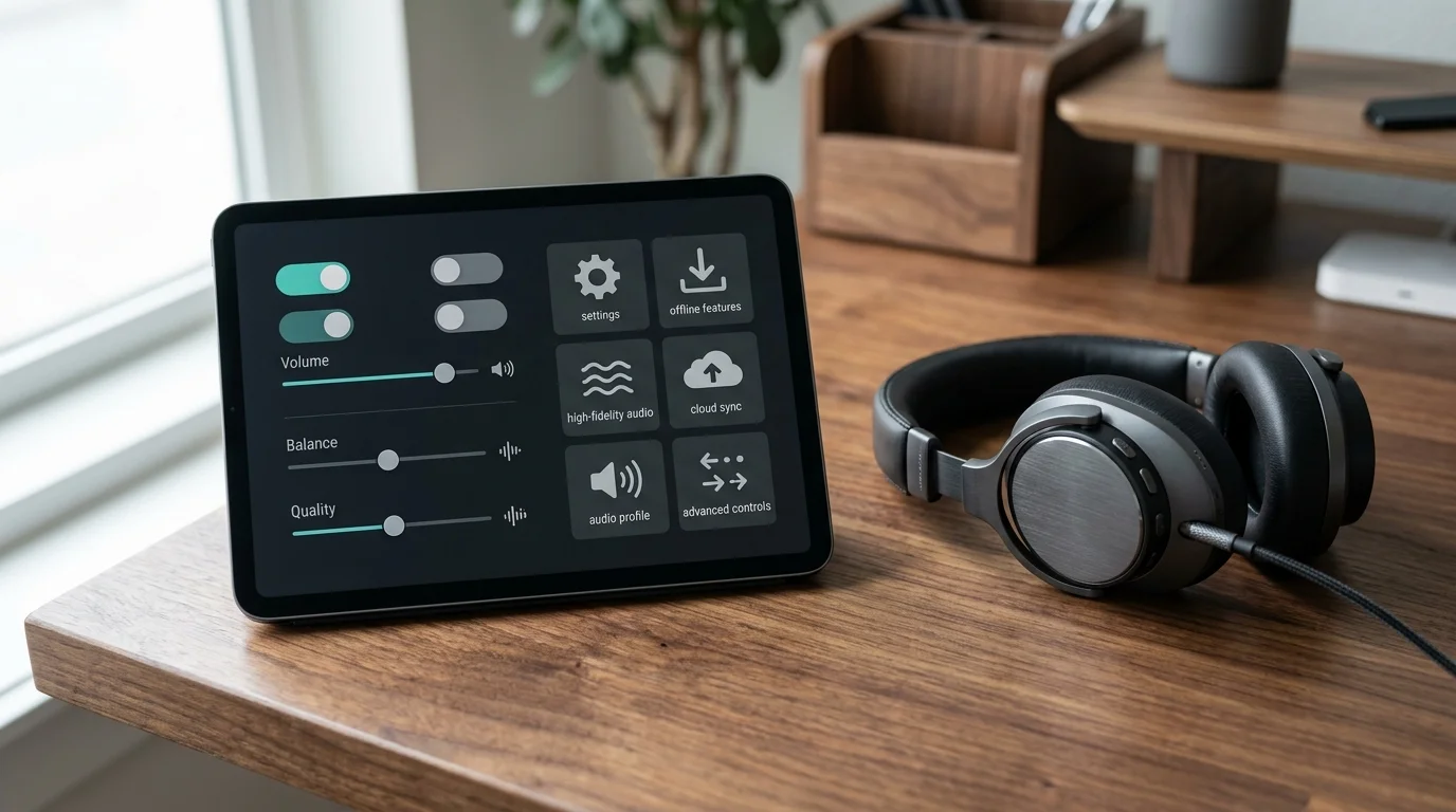 Écran des paramètres de téléchargements intelligents et qualité audio sur yt music avec optimisation SEO