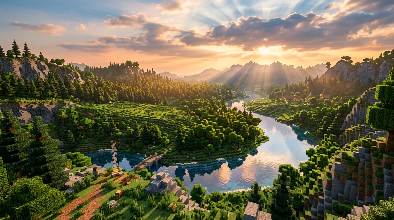 Vue d'ensemble d'un serveur Minecraft Bedrock fluide optimisé via une connexion proxy locale