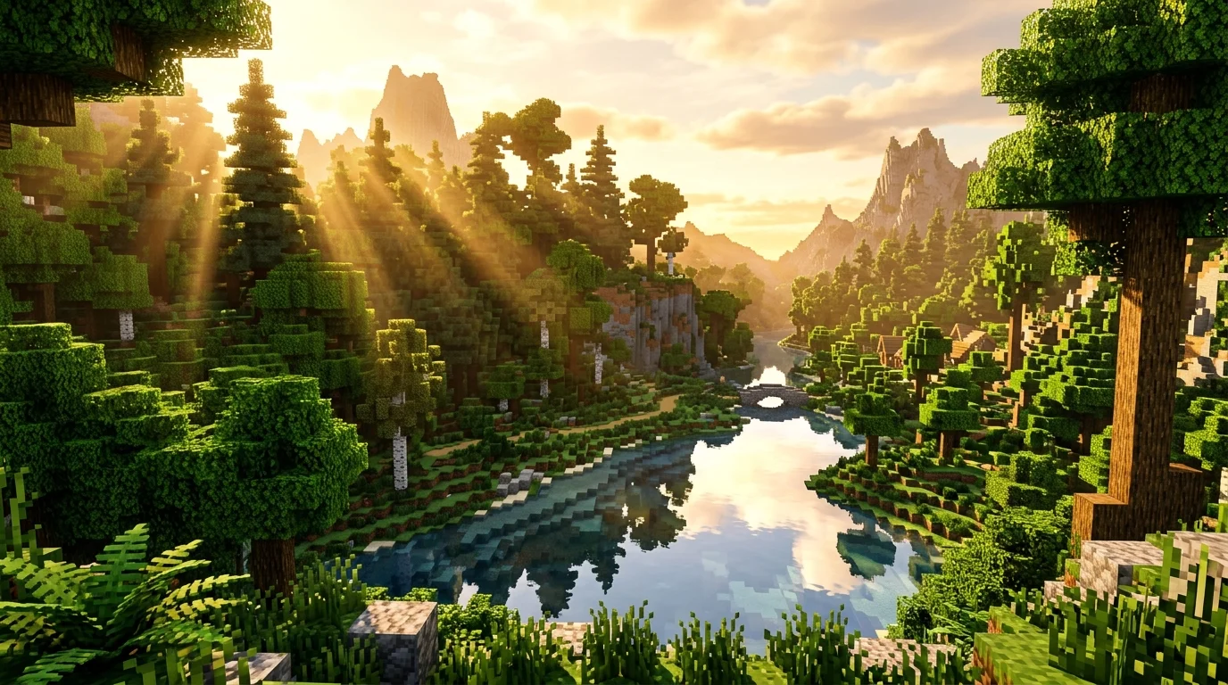 Comparaison visuelle de Minecraft avec et sans les 7 meilleurs mods d'optimisation Modrinth
