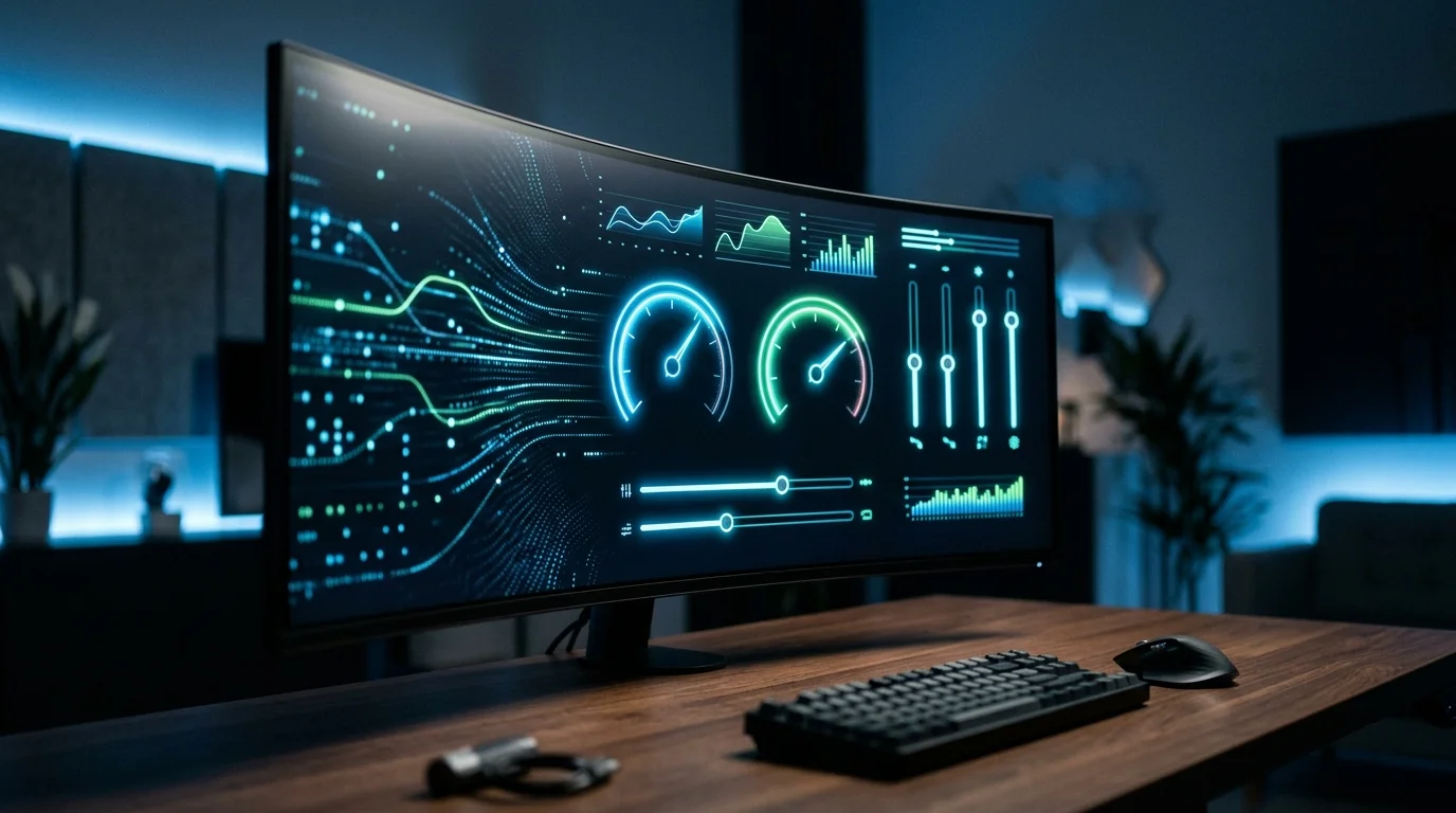Interface principale de qbittorrent montrant les réglages de vitesse et l'optimisation des téléchargements en 2026
