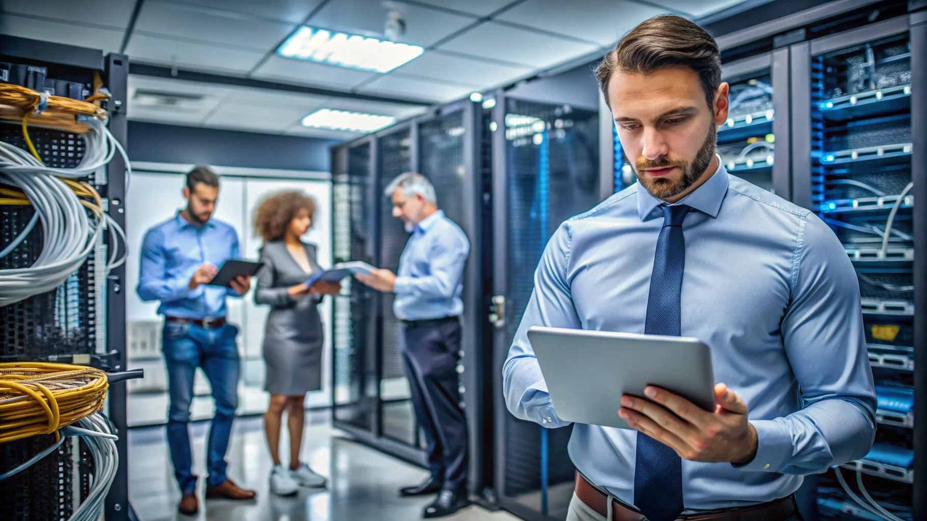 informaticien expert en dépannage supervisant modernisation complète parc informatique PME
