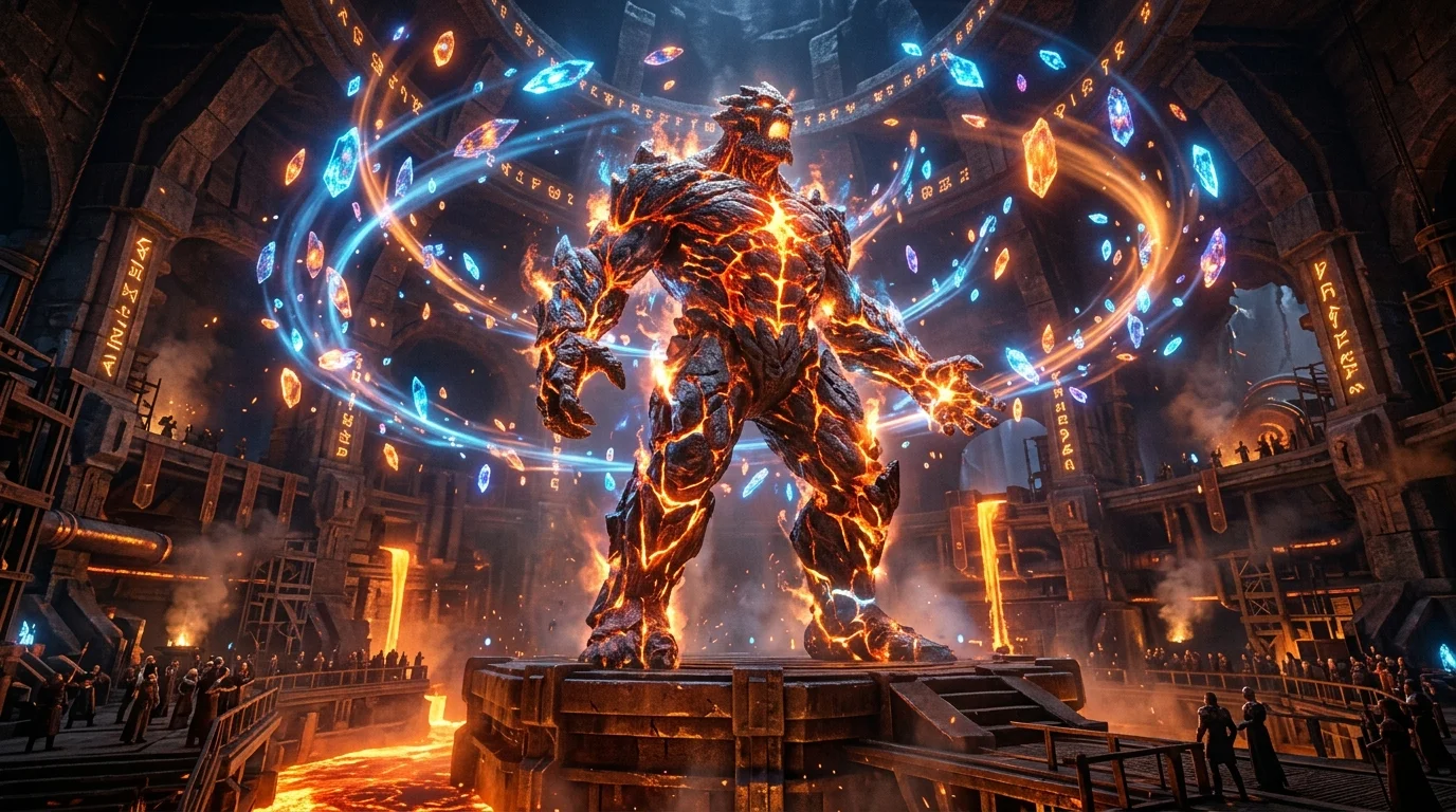 Interface de gestion avancée des puissants Titans lors des Guerres de Guildes sur Hero Wars