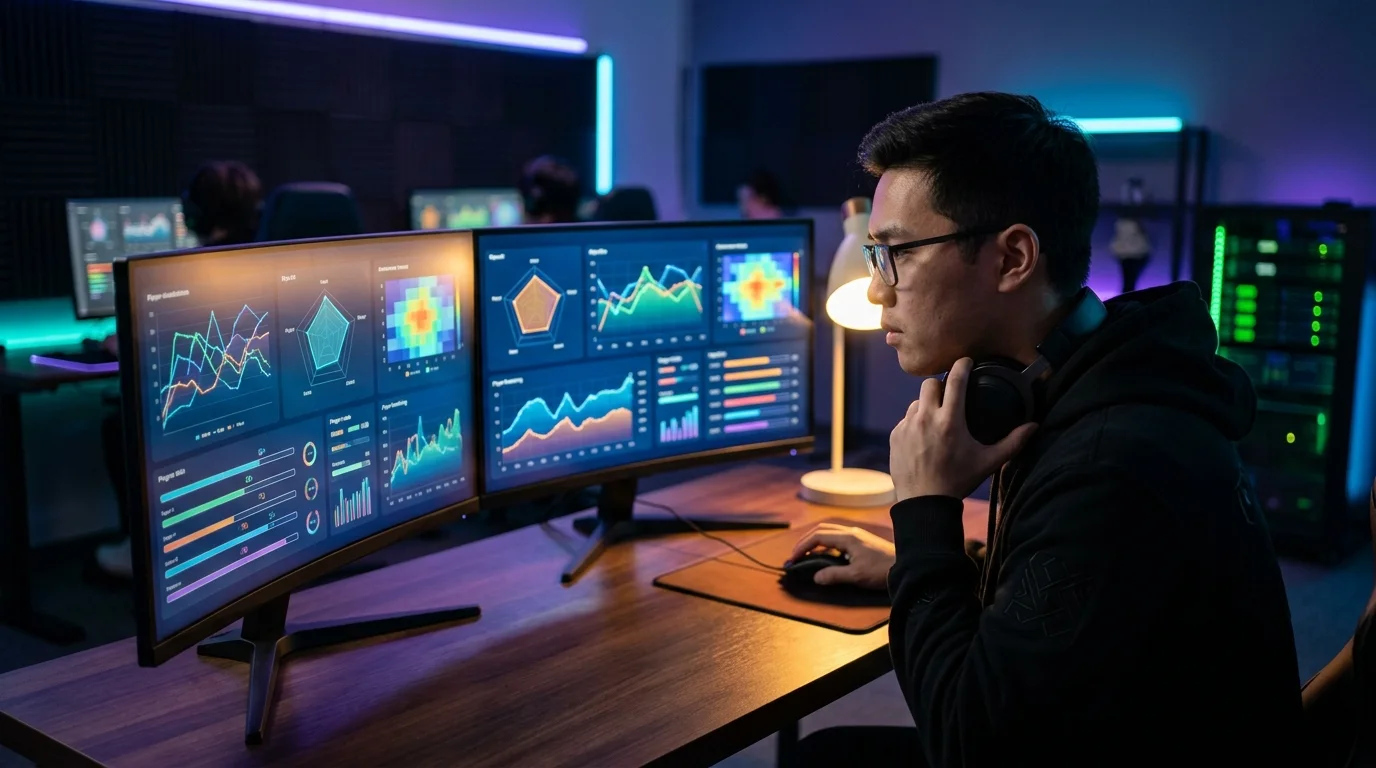 Interface de l'application op gg montrant l'analyse détaillée du profil et le calcul du MMR caché