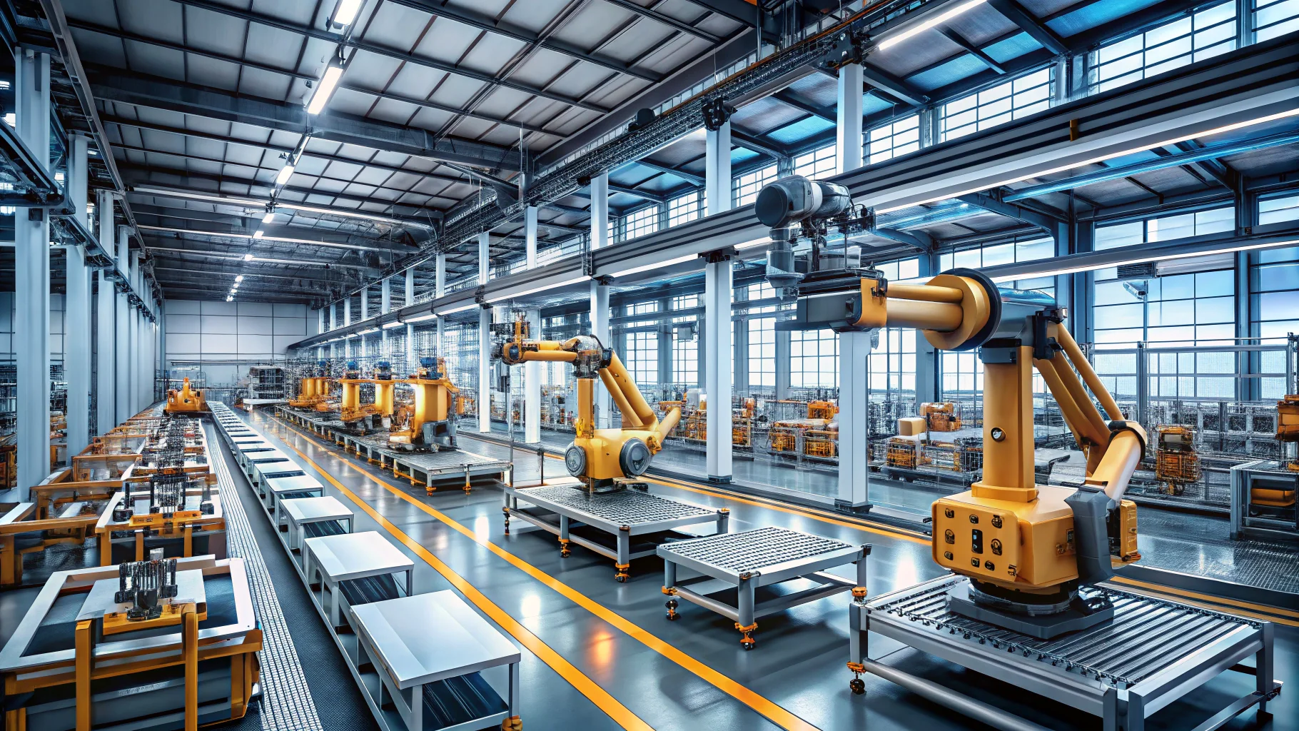 nouvelles tendances technologiques - automatisation intelligente et jumeaux numériques dans environnement industriel connecté