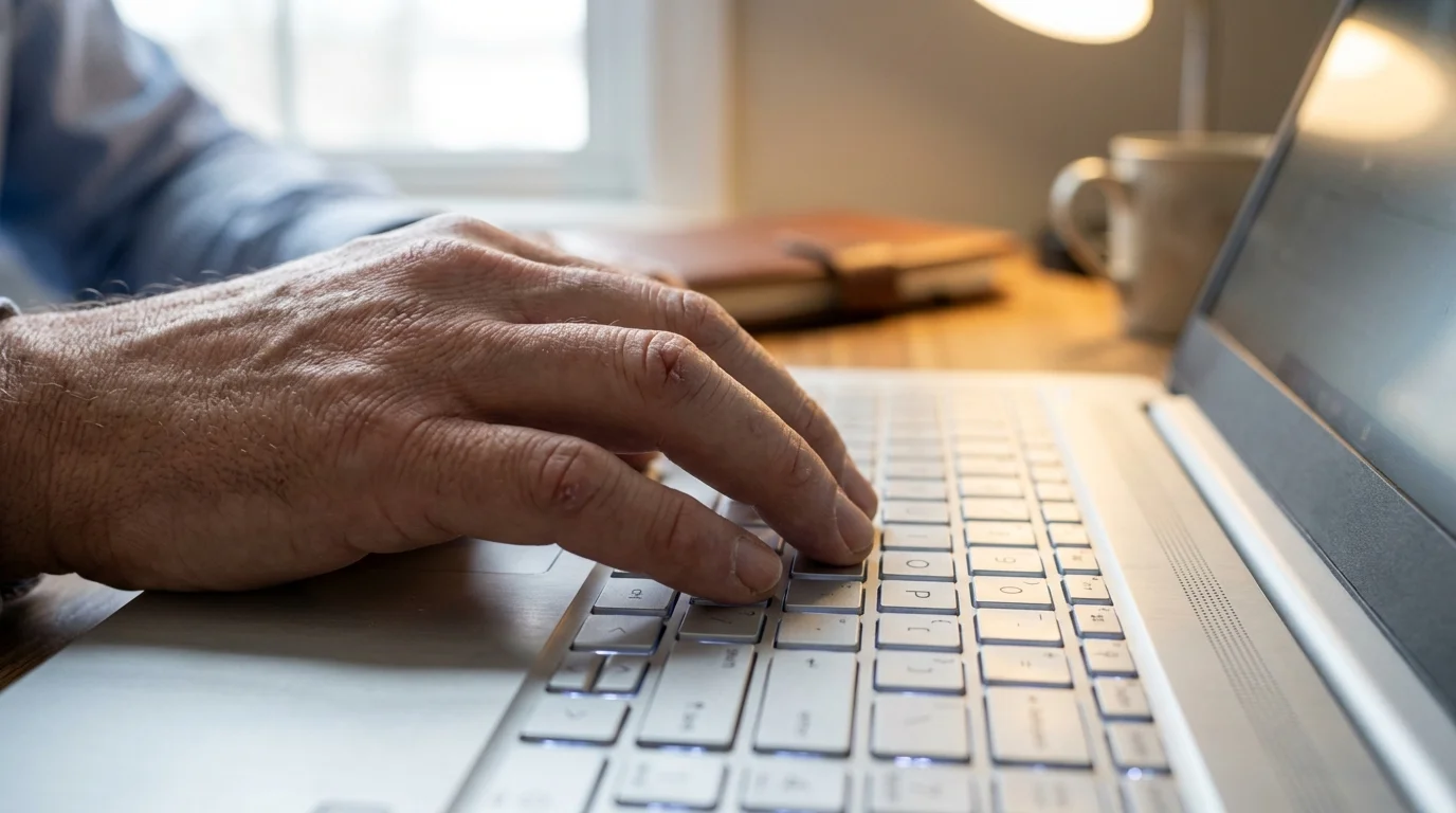 Position des doigts sur clavier Apple pour faire un crochet macbook raccourci
