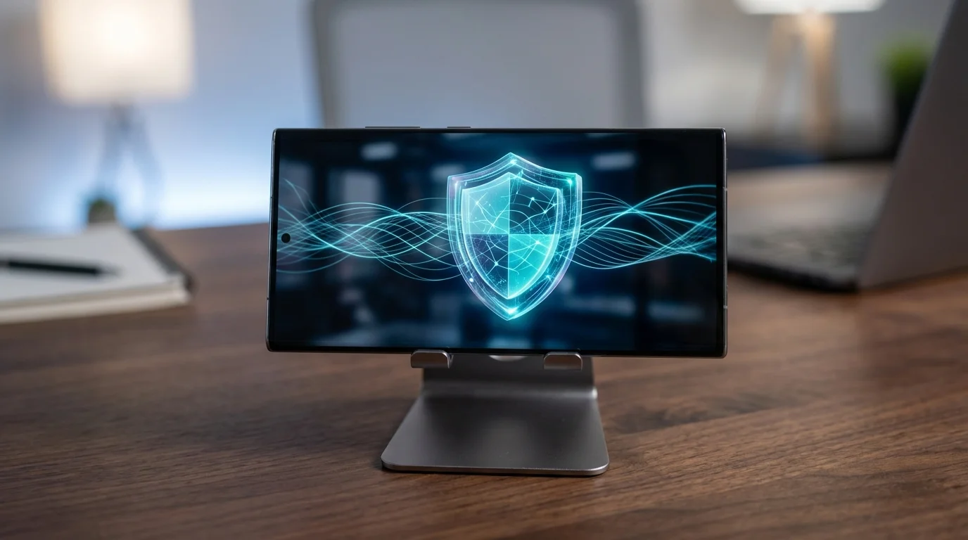 Illustration de la sécurisation de la connexion koora4live via un VPN sur mobile