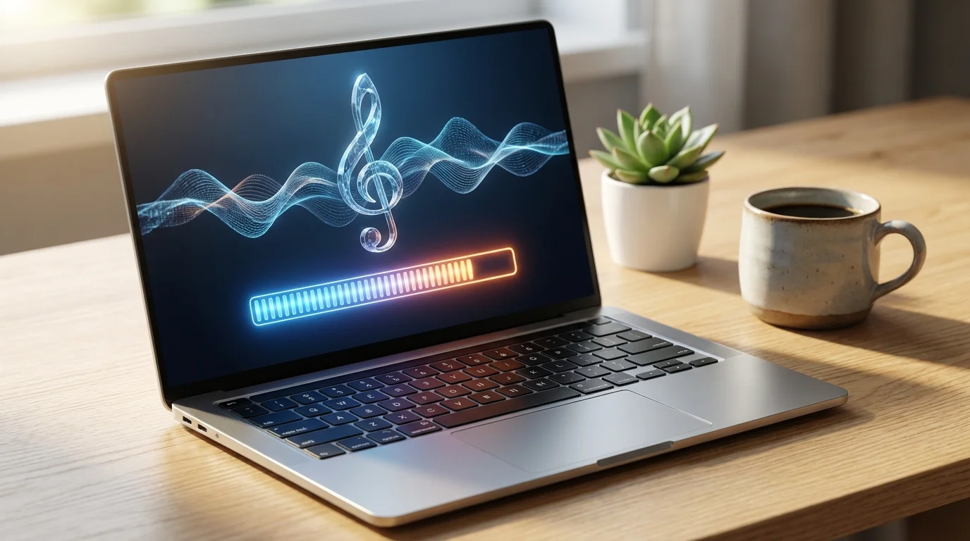 Interface moderne d'un convertisseur ytb mp3 sécurisé sur ordinateur