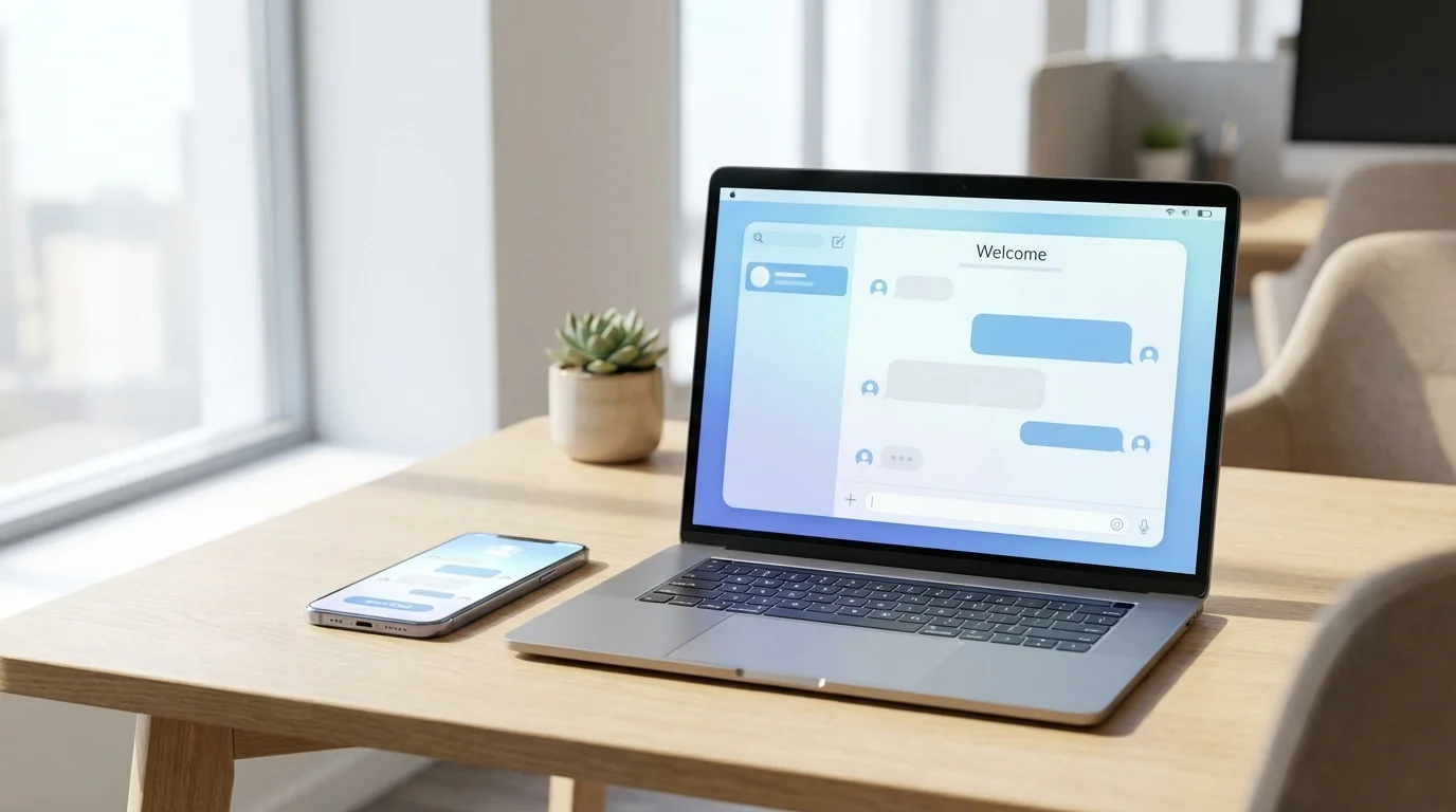 Interface de connexion Chatiw montrant les options de chat gratuit sans inscription sur mobile et desktop