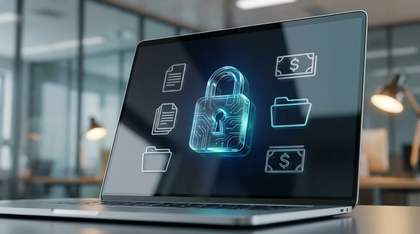 Interface sécurisée du coffre-fort numérique edoc montrant des bulletins de paie protégés