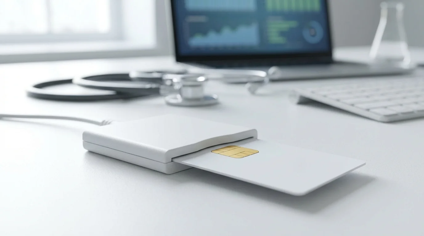 Lecteur de carte CPS connecté pour inscription sur Weda Secure