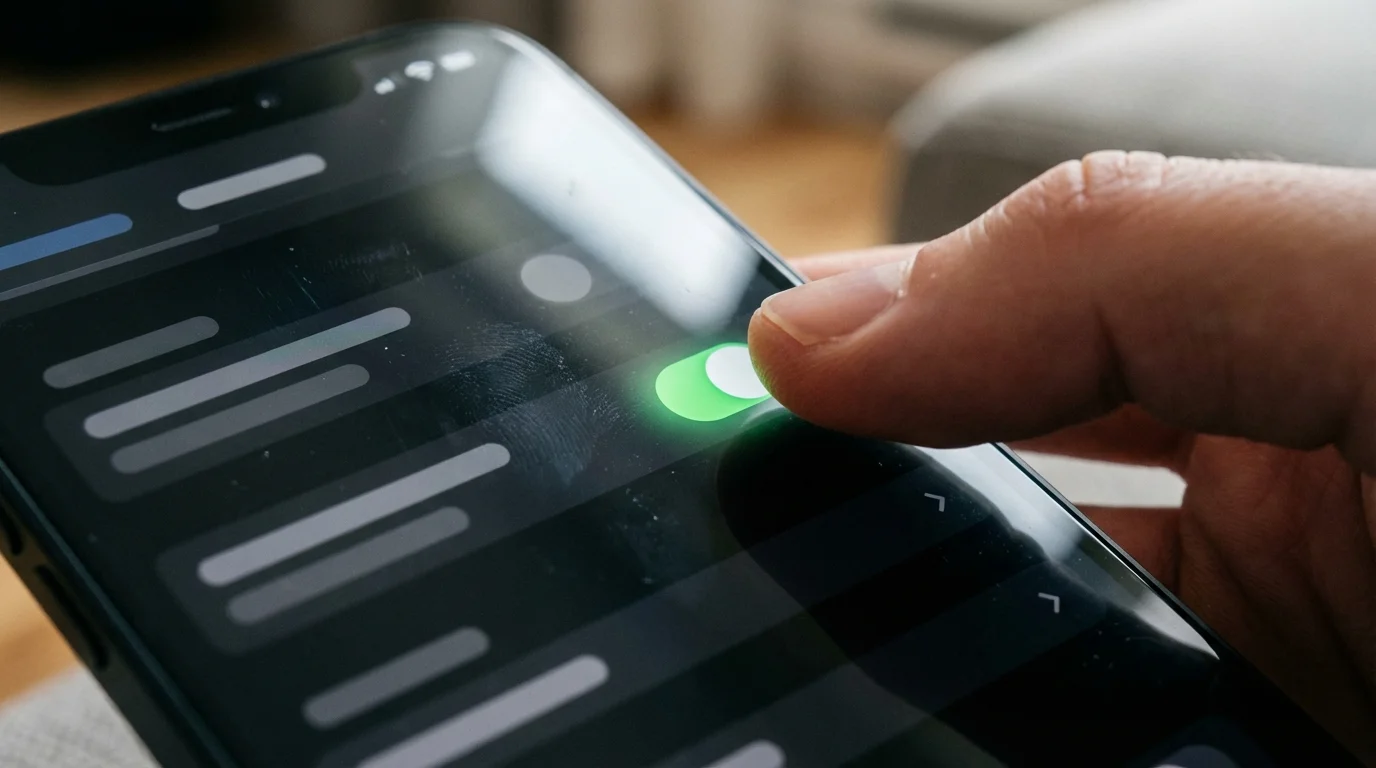Interface des réglages pour activer localiser mon iphone sur iOS 18